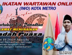 IWO Kota Metro Ucapkan Selamat Menjalankan Ibadah Puasa Ramadan 1446 H