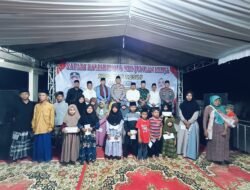 Polres Mesuji Bersama Ketua Bhayangkari dan PJU Melaksanakan Safari Ramadhan Ke Mapolsek Way Serdang