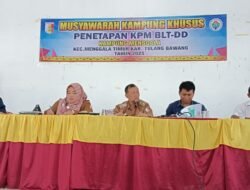 Pemerintah Kampung Menggala Timur Mengelar Rapat Musyawarah Bantuan Langsung Tunai Dana Desa KPM BLT-DD Tahun 2025