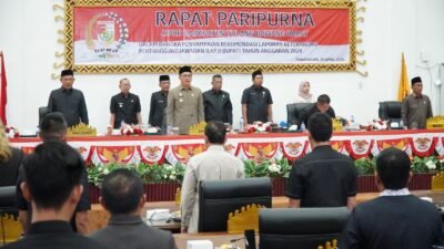 Bupati Tubaba Sampaikan Rekomendasi LKPJ TA 2024 Pada Rapat Paripurna DPRD