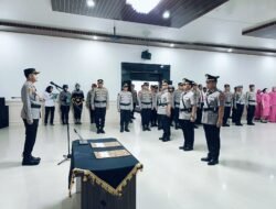 Upacara Serah Terima Jabatan dan Pelantikan Kasat Binmas Polres Mesuji