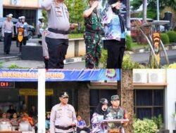 Walikota Bandar Lampung Pimpin Apel Gelar Pasukan Operasi Ketupat Krakatau Tahun 2025.