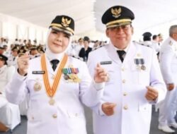 Momen Bersejarah Bagi Wali Kota dan Wakil Wali Kota Bandar Lampung Hj. Eva Dwiana dan Drs. Hi. Deddy Amarullah