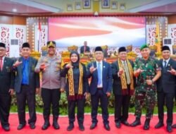 Walikota Bandar Lampung Hj Eva Dwiana Hadiri Kegiatan Rapat Paripurna DPRD kota Bandar Lampung Dalam Rangka Penyampaian Pidato Perdana walikota Terpilih.