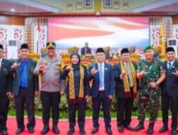 Walikota Bandar Lampung Hj Eva Dwiana Hadiri Kegiatan Rapat Paripurna DPRD kota Bandar Lampung Dalam Rangka Penyampaian Pidato Perdana walikota Terpilih.