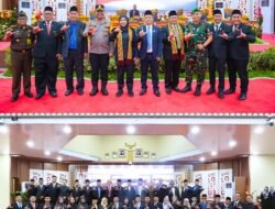 Rapat paripurna perdana DPRD kota Bandar Lampung Dalam Rangka Mendengarkan Pidato Walikota Terpilih Periode Tahun 2025-2030
