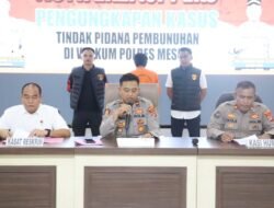 Jajaran Polres Mesuji melaksanakan Konferensi Pers, Mengungkap Motif Sadis Pembunuhan Terhadap Korban Seorang Kakek 87 Tahun