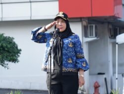 Wali Kota Bandar lampung, Hj. Eva Dwiana memimpin Upacara Hari Kesaktian Pancasila