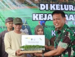 Dandim 0411/KM Hadiri Tanam Padi Serentak Petani Mitra Adhyaksa Kota Metro