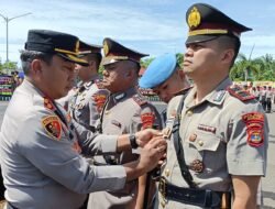 Polres Mesuji Melaksanakan Upacara Serah Terima Jabatan (Sertijab) Beberapa Posisi Penting di Lingkungan Polres Mesuji