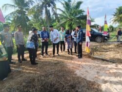 Kapolres Mesuji AKBP Dr. Muhammad Firdaus S.Ik, M.H Diwakili Wakapolres Mesuji, Kompol Trisno Sigit S.H, M.H., Menghadiri Kunjungan Kerja Gubernur Lampung