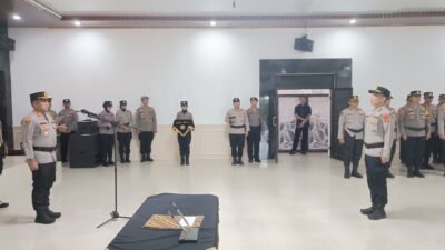 Jajaran Polres Mesuji Malaksanakan Upacara Serah Terima Jabatan