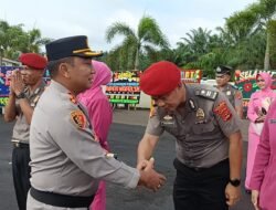 Kapolres Mesuji Memimpin Langsung Upacara Korp Rapor Kenaikan Pangkat Personel Polres Mesuji