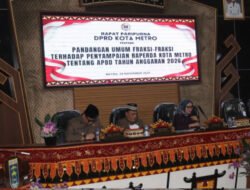 DPRD Kota Metro Tekankan Penguatan Fungsi Anggaran dalam Pembahasan Raperda APBD 2026