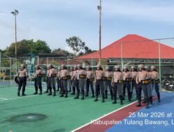 Sat Samapta Polres Tulang Bawang Gelar Latkatpuan Dalmas Lanjut, Jaga Ketertiban Dengan Profesionalisme Superior