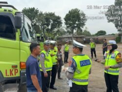 Amankan Arus Lalu Lintas Sumbu 3, Sat Lantas Polres Tulang Bawang Gelar Oprasi Penyekatan Ketat