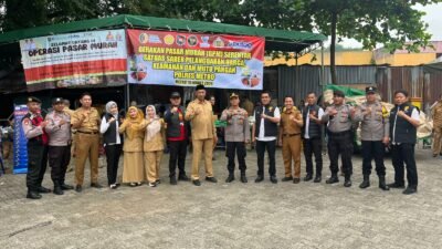 Satgas Saber Polres Metro Awasi Gerakan Pasar Murah, Pastikan Harga dan Mutu Pangan Aman