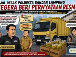 AJOL Desak Polresta Bandar Lampung Segera Beri Pernyataan Resmi Terkait Dugaan Penggerebekan Minyakita