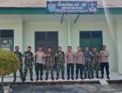 Kapolsek Metro Selatan Perkuat Sinergitas TNI-Polri, Kunjungi Koramil 411-03/MS
