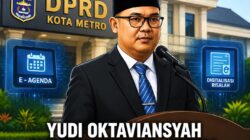 Dari Mesuji ke Metro, Yudi Oktaviansyah Resmi Dilantik Jadi Sekwan DPRD