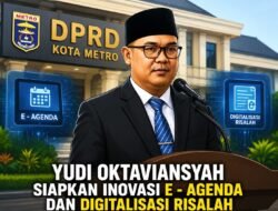 Dari Mesuji ke Metro, Yudi Oktaviansyah Resmi Dilantik Jadi Sekwan DPRD