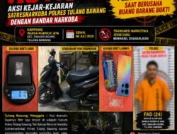 Bak Film Action, Aksi Kejar-Kejaran Satresnarkoba Polres Tulang Bawang Dengan Bandar Narkoba, Pelaku Di bekuk Saat Berusaha Buang Barang Bukti