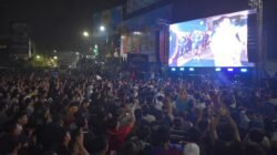 Tugu Adipura Bergemuruh, Danrem 043/Gatam Bersama Forkopimda Lampung dan Masyarakat Nobar Final Piala Dunia 2026