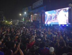 Tugu Adipura Bergemuruh, Danrem 043/Gatam Bersama Forkopimda Lampung dan Masyarakat Nobar Final Piala Dunia 2026