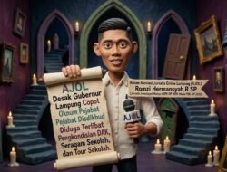 AJOL Desak Gubernur Lampung Copot Oknum Pejabat Disdikbud yang Diduga Terlibat Pengkondisian DAK, Seragam Sekolah, dan Tour Sekolah