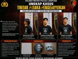 Brutal di Tengah Malam, Tiga Pelaku Pengeroyokan di Metro Akhirnya Dibekuk Polisi