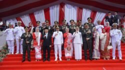 Danrem 043/Gatam Hadiri Upacara HUT Ke-81 RI Tingkat Provinsi Lampung, Teguhkan Komitmen TNI untuk Indonesia Berdaulat, Adil, dan Makmur