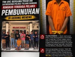 Kurang dari 24 Jam, Tim URC bersama Tekab 308 Satreskrim Polres Tulang Bawang Ringkus Terduga Pelaku Pembunuhan di Gedung Meneng