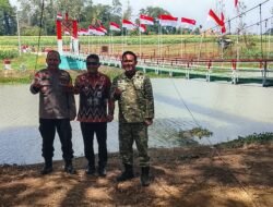 Jembatan Perintis Garuda Merah Putih Purwoasri Resmi Diresmikan, Dandim 0411/KM Ajak Warga Menjaga Bersama