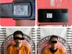 Satresnarkoba Polres Tulang Bawang Bekuk Dua Pria, Sabu Dan Alat Hisap Di Amankan