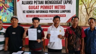 Aliansi Petani Menggugat Tempuh Jalur Sengketa Informasi, Pemkot Metro Digugat ke Komisi Informasi Provinsi Lampung