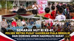 Semarak Kemerdekaan di Hadimulyo Barat, Polsek Metro Pusat Bersinergi dengan Mahasiswa dan Karang Taruna