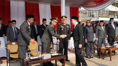 Semangat Pancasila Bergema di Lampung, Danrem Hadiri Upacara Provinsi, Kasrem Jadi Irup di Makorem