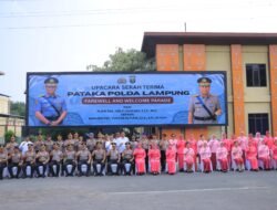 Kapolres Tulang Bawang AKBP Adri Bhirawasto Hadiri Serah Terima Pataka Polda Lampung, Momentum Pergantian Kepemimpinan Penuh Khidmat dan Semangat Baru!
