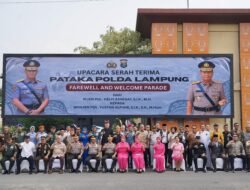 Sertijab Kapolda Lampung, Danrem 043/Gatam Tegaskan Sinergi TNI-Polri Kunci Jaga Keamanan