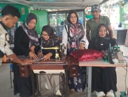 Pesantren Bank Sampah Bahagia Gelar Pelatihan Menjahit Kain Percak