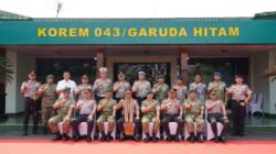 Danrem 043/Gatam dan Kapolda Lampung Perkuat Sinergi untuk Jaga Kondusivitas Wilayah