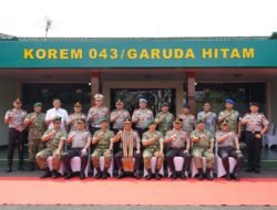 Danrem 043/Gatam dan Kapolda Lampung Perkuat Sinergi untuk Jaga Kondusivitas Wilayah
