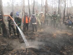 Tinjau Karhutla Way Kambas, Kasrem 043/Gatam Dampingi Kepala BNPB Kawal Keselamatan Ekosistem