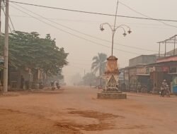 Sp8 desa selimatan jaya Kendawangan masih di kepung kabut asap