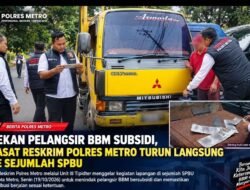 Pelangsir BBM Subsidi Dibidik, Kasat Reskrim dan Tipidter Polres Metro Turun ke Lapangan